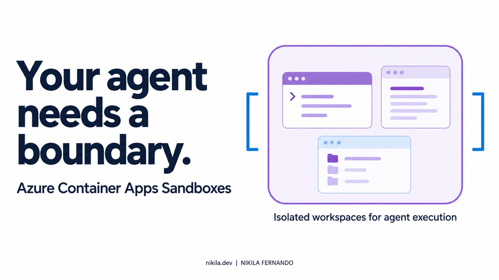 Azure Container Apps Sandboxes — isolated workspaces for agent execution